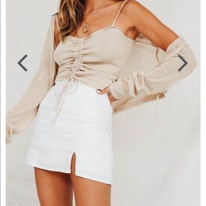 Verge Girl tank and cardigan set